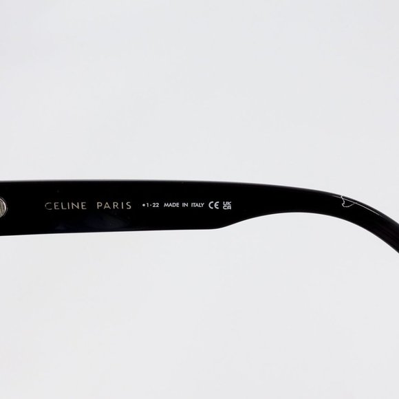 Celine Triomphe Logo Acetate Butterfly Sunglasses Black Brown - Picture 11 of 14